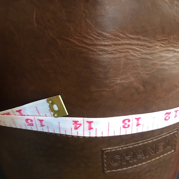 Chanel Knee High Boots Zip up Logo Brown Leather - Picture 8 of 16